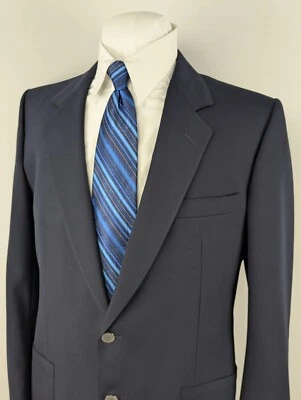 Casaco esportivo Empire Clothing Verasi lã blazer masculino 40R azul marinho botões de metal - Imagem 1 de 4