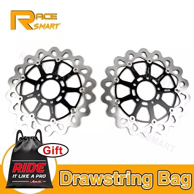 Front Brake Rotors Disc For Suzuki TL1000R 1998-2003 TL1000S 97-01 GSX1400 02-07 - Image 1 of 4