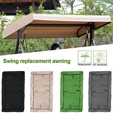 Waterproof Swing Top Cover Outdoor Canopy Replacement Garden Courtyard 3 Seater