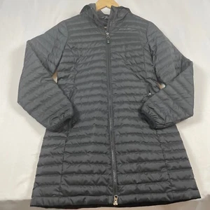 Eddie Bauer Down Puffer Coat Longline Hooded Lightweight Jacket - Picture 1 of 9