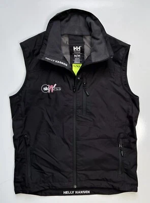 Helly Hansen Men's Crew Vest Full Zip Waterproof Black Sailing Gilet Crew Size M - Image 1 of 4