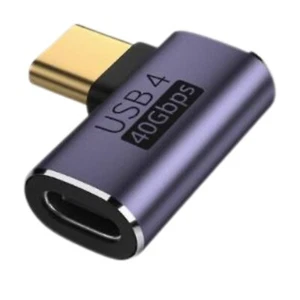 K25 USB C Adaptateur 90° Type Prise Sur 4.0 40Gbps la Transmission de Données - Photo 1 sur 13