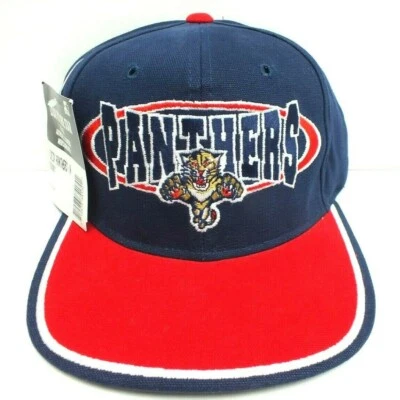 FLORIDA PANTHERS Vtg 90's STARTER Snapback Hat NHL Hockey Cap OSFM NEW NWT - Image 1 of 4