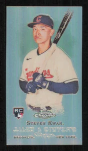 2022 Topps Allen and Ginter Chrome Mini Design #RDV17 Steven Kwan - Picture 1 of 2