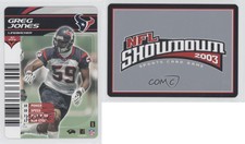2002-03 NFL Showdown 1st & Goal Greg Jones #134