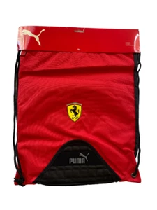 Puma Ferrari Drawstring Bag: Red Scuderia Ferrari Draw String Bag by Puma - Picture 1 of 3