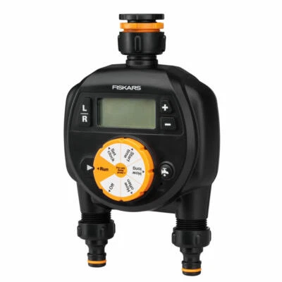 Fiskars Zeitschaltuhr / Timer mit 2 Ausgängen, Schlauchtimer, Wasseruhr 1054792 - Bild 1 von 2