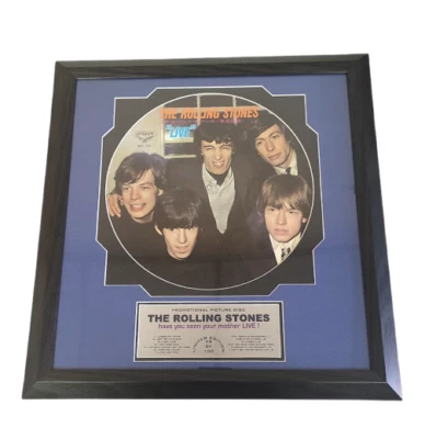 The Rolling Stones Have You Seen Your Mother Live 12” Framed Picture Disc - Image 1 of 3