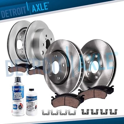 10pc Front Rear Disc Brake Rotors Brake Pads Kit for 2014 - 2018 Subaru Forester - Image 1 of 4