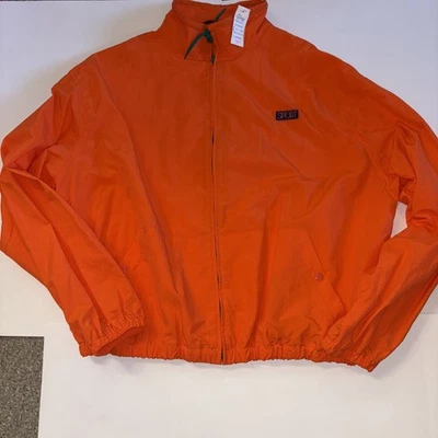 Ralph Lauren POLO SPORT WINDBREAKER Basic Jacket Vintage XL Orange 90s NWT - Image 1 of 4