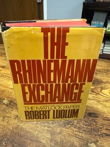 Robert Ludlum The Rhinemann Exchange Hardcover 1974 Book Club Edition Thriller - Picture 1 of 7
