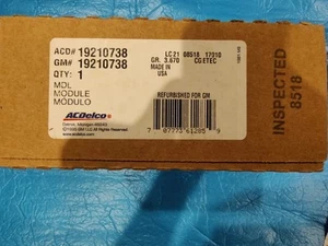 NEW GM 19210738 2006-2007 /SILVERADO/CORVETTE/MALIBU/ POWER CONTROLMODULE PCM - Picture 1 of 5