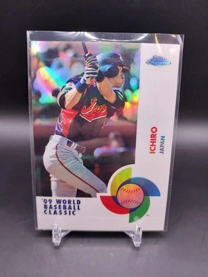 2009 Topps Chrome World Baseball Classic #W4 Ichiro White Refractor /500 A35 - Image 1 of 2