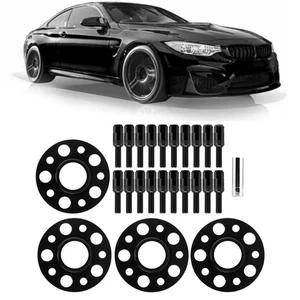 (Black)Hub Modification 15mm + 20mm Replacement Wheel Spacers 5x112 For Auto - Bild 1 von 22