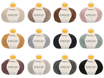 REGIA PREMIUM - ALPACA SOFT - Garn - Sockenwolle - 100g - 4-fädig- (13,50€/100g)