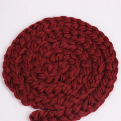 Accesorios de fotografía para recién nacidos bebé tejido a mano trenzado manta alfombra estudio sesión Foto 1 de 4