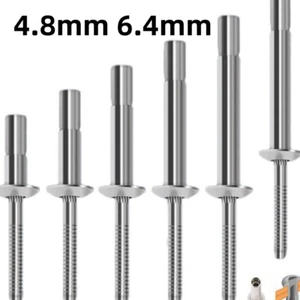 4.8mm 6.4mm Structural Pop Rivets Dome Head Steel Monobolt Breakstem Fasteners - Picture 1 of 20