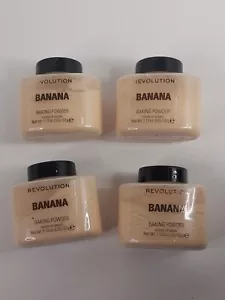 4 Makeup Revolution Banana Loose Baking Powders 1.12oz Super Matte Fix 4 BOTTLES - Picture 1 of 13