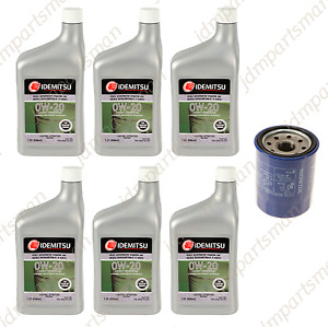GENUINE Honda Oil Filter + (6 qts) Idemitsu 0w-20 Synthetic Oil - Oil Change Kit