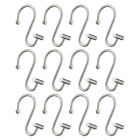 Corrosion-resistant Shower Curtain Rings S-shaped Hooks with Strong Load-bearing
