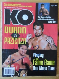 Boxen HOFer VINNY PAZ signiert KO August 1994 Magazin ohne Etikett - Bild 1 von 1