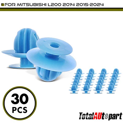 30 piezas clips de retención de moldeo basculante para Mitsubishi L200 2014-2024 9,8 mm nailon Foto 1 de 4