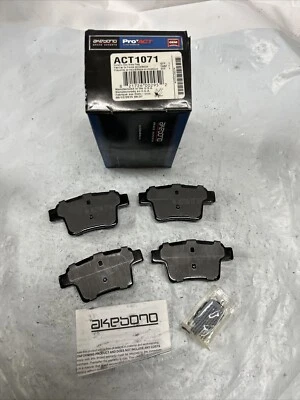 Premium Ceramic Brake Pad Set ACT1071 Akebono Fits: Ford, Jaguar, Mercury 05-09 - Image 1 of 4
