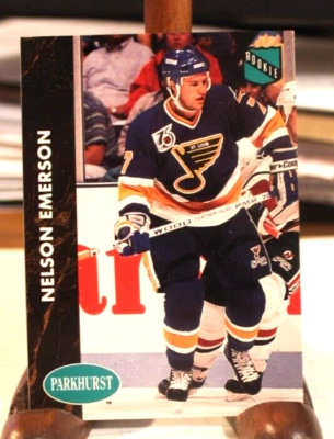 1991-92 Parkhurst St Louis Blues Hockey Card #151 Nelson Emerson - Image 1 of 2