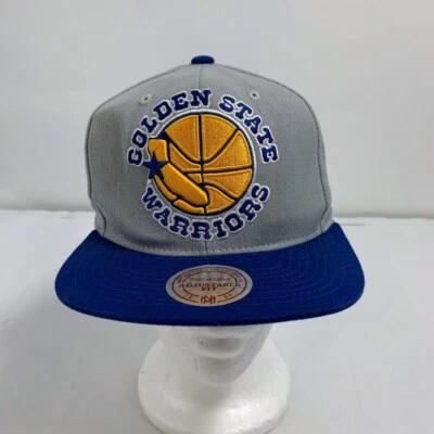Mitchell & Ness Adults Golden State Warriors Wool Embroidered Snapback Hat - Image 1 of 4