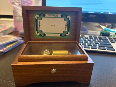 Caja de Música Thorens Suiza Vintage/con CAJA VERDE Original Foto 1 de 4