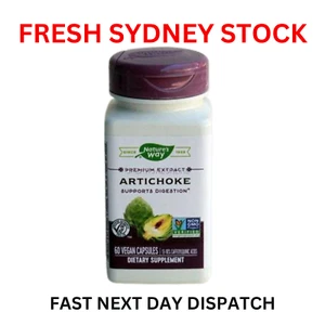 Natures Way Artichoke Extract 600 mg 60 Vegan Capsules Gluten Free - Bild 1 von 5