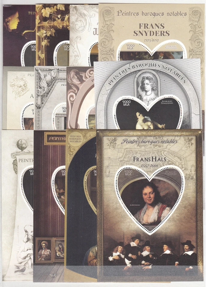 PK23482/MADAGASCAR - PINTURA FAMOSA - 2015 COMO NUEVO BLOQUES MNH Foto 1 de 2