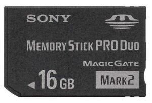 Mark2 Memory Stick MS Pro Duo Karta pamięci do Sony 16GB PSP i aparatu Cybershot