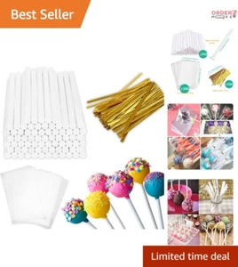 900PCS Cake Pop Sticks and Bags Set, Food-Grade Paper for Lollipop Treats - Picture 1 of 8