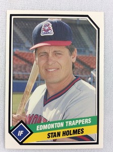 1989 Edmonton Trappers-TCMA Minor League Baseball Card-Stan Holmes