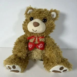 Valentines Teddy Bear First & Main Willoughby Plush No. 1944 With Red XoXo Bow - Picture 1 of 7