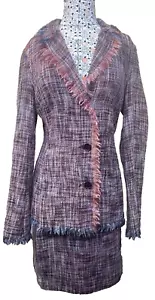 MISSONI LADIES SKIRT SUIT SILK WOOL WOVEN SIZE 8 - Picture 1 of 13