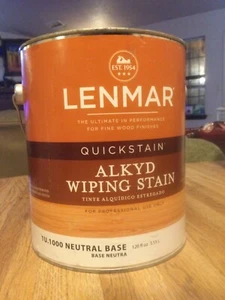 Lenmar Quickstain Alkyd Wiping Stain Brown 1 Gallon - Picture 1 of 5