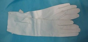 Vintage Edeltan Ladies 14" Formal Gloves Sz 6 White Lamb Skin? NEW w/ Tag & Bag - Picture 1 of 9