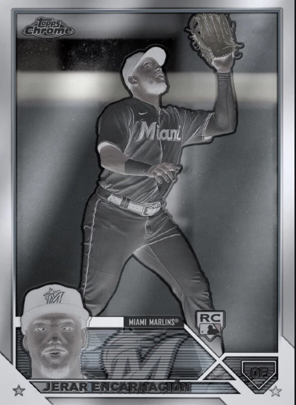 [DIGITAL] Topps Bunt - Jerar Encarnacion - Topps Chrome 23 S1 - Black White Base - Image 1 of 1