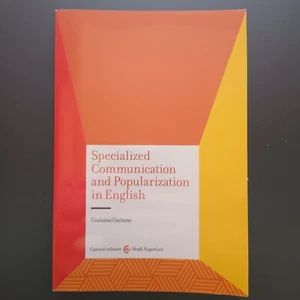 Specialized Communication and Popularization in Engtlish - Foto 1 di 4