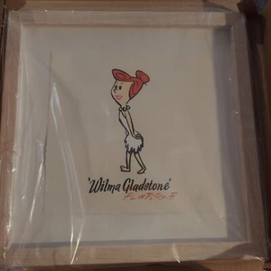 Grabado artístico enmarcado Wilma Flintstone edición limitada 1996 raro vintage de colección - Imagen 1 de 4