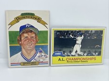 1982 Donruss Diamond Kings #15 George Brett and 1980 AL Championships