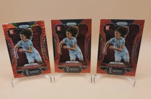 Hannibal Mejbri 2022 Prizm World Cup Red /399 Breakaway /99 Choice RC Tunisia - Picture 1 of 8