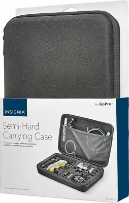 NEW Insignia NS-DGPSMC10 Semi-Hard GoPro Carrying Case w/ Foam Inlay Black - Image 1 of 3