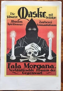 Maske Plakat Reproduktion aus dem Buch 100 Jahre Magie Poster, 1976 - Bild 1 von 2