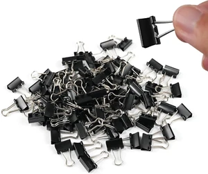 64Pcs Mini Binder Clips, 0.5 Inch(13Mm), Paper Clamps Micro Size for Office Supp - Picture 1 of 12