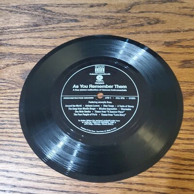 Time Life AS YOU REMEMBER THEM Flexible 7" 33 1/3 Advertising Record Bendable - Bild 1 von 4