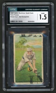 1887 N284 Buchner Tom Forster – CGC 1.5 – Ad Poster Cut with Black Text Overlay - Picture 1 of 2
