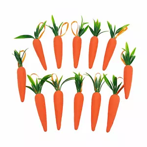 Carrot Hanging Decorations, Easter, Home Decor, 12 Pieces - Picture 1 of 1